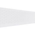 thumbnail image 1 of Ekena Millwork 32"H x 94 1/2"W Subway Brick PVC Wainscot Paneling Kit, 1 of 13