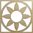 thumbnail image 1 of Ekena Millwork 32"OD x 11 1/8"ID x 3/8"T Blume Wood Fretwork Pierced Ceiling Medallion, Hickory, 1 of 3