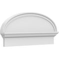 thumbnail image 1 of Ekena Millwork 32"W x 14-7/8"H x 2-3/4"P Elliptical Smooth Architectural Grade PVC Combination Pediment, 1 of 7