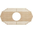 thumbnail image 1 of Ekena Millwork 32"W x 16"H x 8 3/8"ID x 3/8"T Chrysler Wood Fretwork Pierced Ceiling Medallion, Alder, 1 of 3