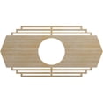 thumbnail image 1 of Ekena Millwork 32"W x 16"H x 8 3/8"ID x 3/8"T Chrysler Wood Fretwork Pierced Ceiling Medallion, Hickory, 1 of 3