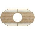 thumbnail image 1 of Ekena Millwork 32"W x 16"H x 8 3/8"ID x 3/8"T Chrysler Wood Fretwork Pierced Ceiling Medallion, Red Oak, 1 of 3