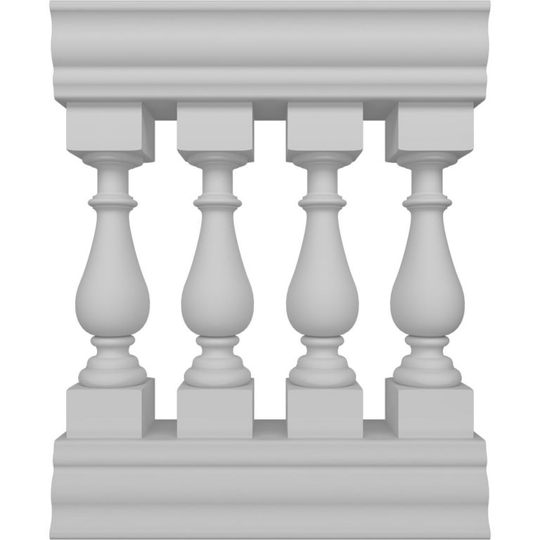 20 in. x 5 in. x 5 in. Polyurethane Classic Baluster for 7 in. Balustrade System 20 in. x 5 in. x 5 in. Polyurethane Classic Baluster for 7 in. Balustrade System