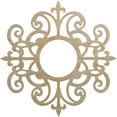 thumbnail image 1 of Ekena Millwork 34"OD x 11"ID x 1/4"T Dijon Wood Fretwork Pierced Ceiling Medallion, Birch, 1 of 3