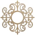 thumbnail image 1 of Ekena Millwork 34"OD x 11"ID x 1/4"T Dijon Wood Fretwork Pierced Ceiling Medallion, Hickory, 1 of 3