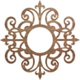 thumbnail image 1 of Ekena Millwork 34"OD x 11"ID x 3/8"T Dijon Wood Fretwork Pierced Ceiling Medallion, Walnut, 1 of 3