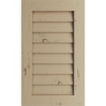 thumbnail image 1 of Ekena Millwork 34"W x 12"H Timberthane Knotty Pine Vertical Faux Wood Non-Functional Gable Vent, Primed Tan, 1 of 5
