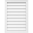 thumbnail image 1 of Ekena Millwork 34"W x 16"H Vertical Surface Mount PVC Gable Vent: Non-Functional, w/ 2"W x 1-1/2"H Brickmould Frame, 1 of 5