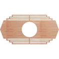 thumbnail image 1 of Ekena Millwork 34"W x 17"H x 9"ID x 3/8"T Chrysler Wood Fretwork Pierced Ceiling Medallion, Cherry, 1 of 3