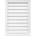 thumbnail image 1 of Ekena Millwork 34"W x 38"H Vertical Surface Mount PVC Gable Vent: Non-Functional, w/ 2"W x 2"H Brickmould Sill Frame, 1 of 5