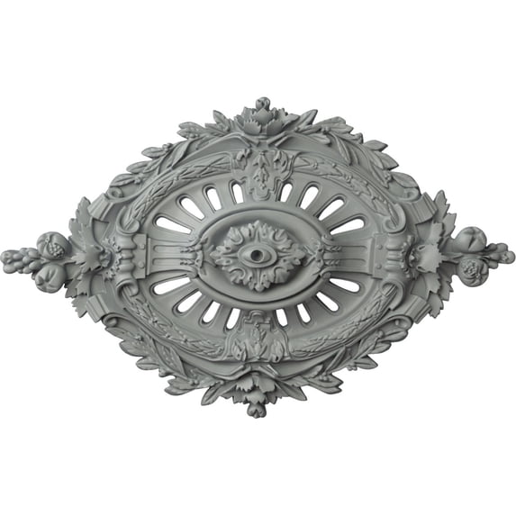Ekena Millwork 35.88 in. W x 22.50 in. H x 4.38 in. P Architectural Accents - Antonio Ceiling Medallion