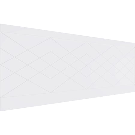 Ekena Millwork 36"H x 94 1/2"W Diamond Argyle PVC Wainscot Paneling Kit