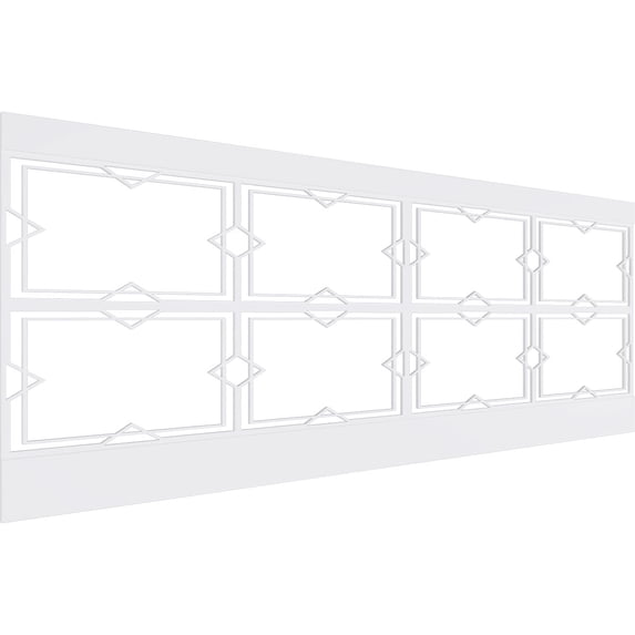 Ekena Millwork 36"H x 94 1/2"W Fleming PVC Wainscot Paneling Kit