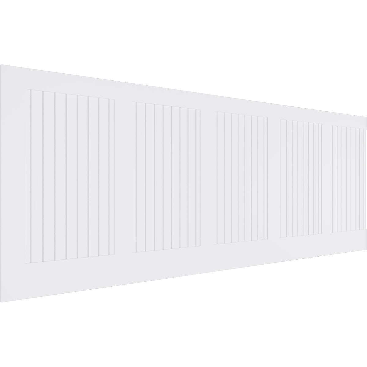 Ekena Millwork 36"H x 94 1/2"W Framed Beadboard PVC Wainscot Paneling Kit