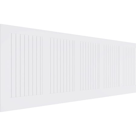Ekena Millwork 36"H x 94 1/2"W Framed Beadboard PVC Wainscot Paneling Kit