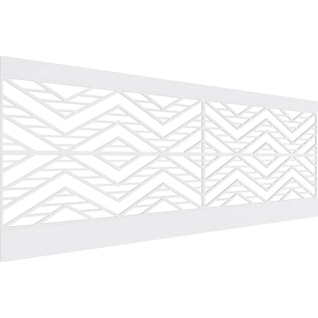 Ekena Millwork 36"H x 94 1/2"W Gilcrest PVC Wainscot Paneling Kit