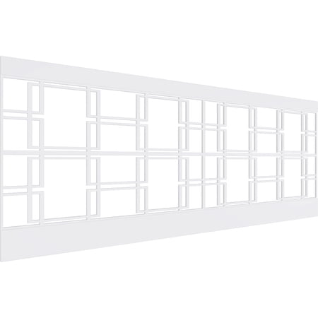Ekena Millwork 36"H x 94 1/2"W Granby PVC Wainscot Paneling Kit