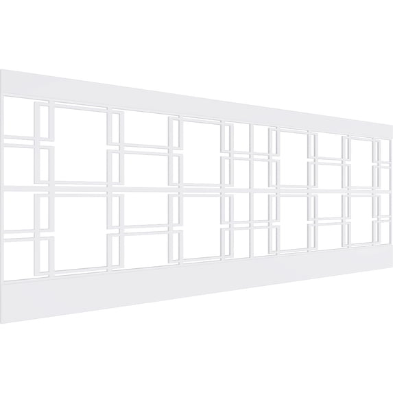 Ekena Millwork 36"H x 94 1/2"W Granby PVC Wainscot Paneling Kit