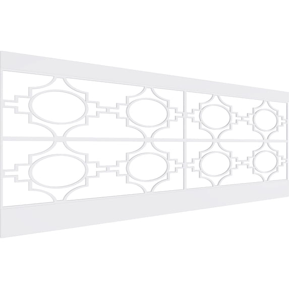 Ekena Millwork 36"H x 94 1/2"W Gypsum PVC Wainscot Paneling Kit