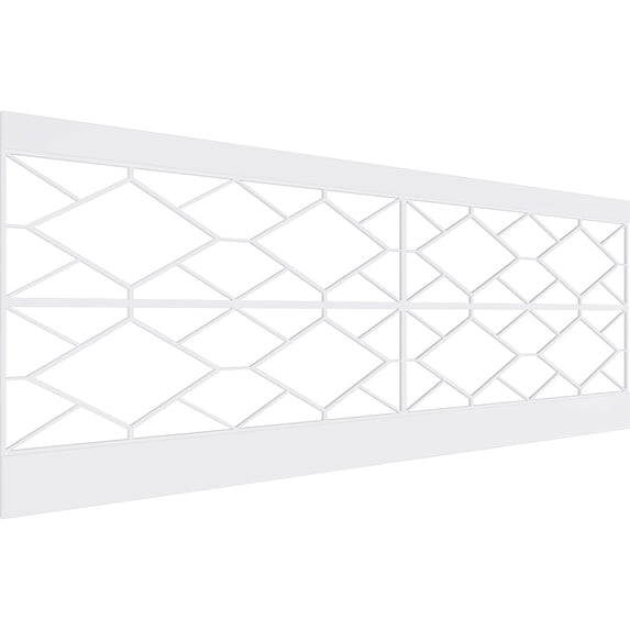 Ekena Millwork 36"H x 94 1/2"W Hudson PVC Wainscot Paneling Kit