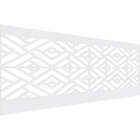 Ekena Millwork 36"H x 94 1/2"W Killeen PVC Wainscot Paneling Kit