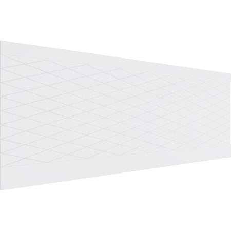 Ekena Millwork 36"H x 94 1/2"W Linked Diamond PVC Wainscot Paneling Kit