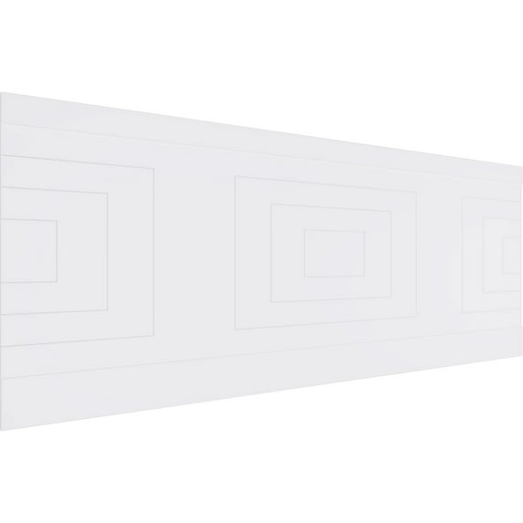 Ekena Millwork 36"H x 94 1/2"W Mid Century Modern PVC Wainscot Paneling Kit