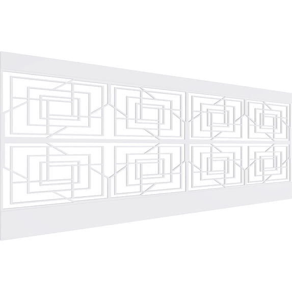 Ekena Millwork 36"H x 94 1/2"W Norwood PVC Wainscot Paneling Kit