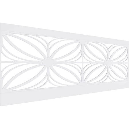 Ekena Millwork 36"H x 94 1/2"W Otis PVC Wainscot Paneling Kit