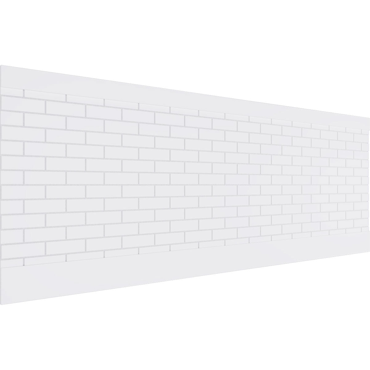 Ekena Millwork 36"H x 94 1/2"W Subway Brick PVC Wainscot Paneling Kit