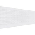 thumbnail image 1 of Ekena Millwork 36"H x 94 1/2"W Subway Brick PVC Wainscot Paneling Kit, 1 of 13
