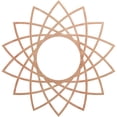 thumbnail image 1 of Ekena Millwork 36"OD x 13 7/8"ID x 1/4"T Eleanor Wood Fretwork Pierced Ceiling Medallion, Cherry, 1 of 3