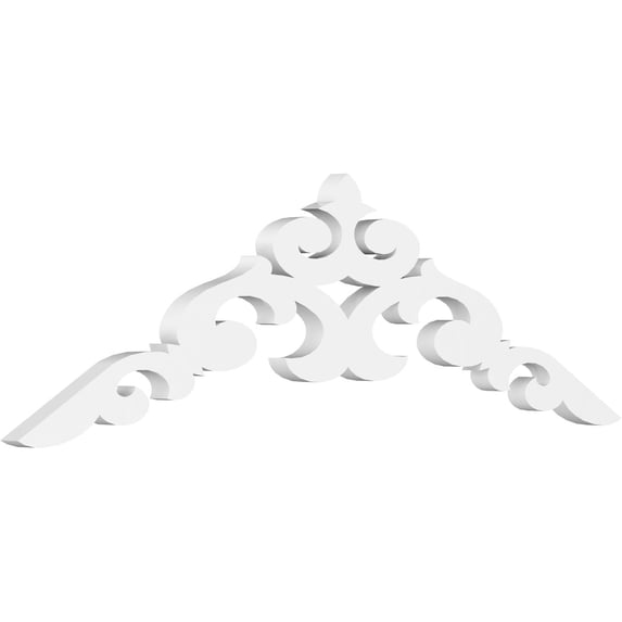 Ekena Millwork 36"W x 10 1/2"H x 1"P (7/12) Pitch Kendall Architectural Grade PVC Gable Pediment