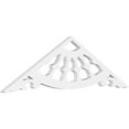 thumbnail image 1 of Ekena Millwork 36"W x 10 1/2"H x 1"P (7/12) Pitch Wagon Wheel Architectural Grade PVC Gable Pediment, 1 of 5