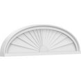 thumbnail image 1 of Ekena Millwork 36"W x 10"H x 2"P Elliptical Sunburst Architectural Grade PVC Pediment, 1 of 7