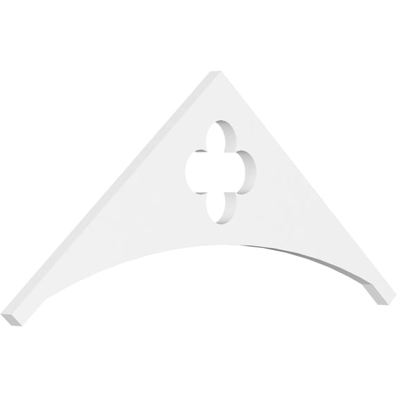 Ekena Millwork 36"W x 15"H x 1"P (10/12) Pitch Turner Architectural Grade PVC Gable Pediment