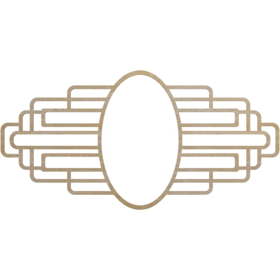 Ekena Millwork 36"W x 18"H x 9 7/8"IW x 17"IH x 1/4"T Elizabeth Wood Fretwork Pierced Ceiling Medallion, Birch