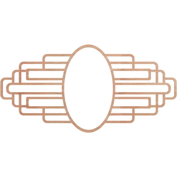 Ekena Millwork 36"W x 18"H x 9 7/8"IW x 17"IH x 3/8"T Elizabeth Wood Fretwork Pierced Ceiling Medallion, Cherry