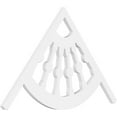 thumbnail image 1 of Ekena Millwork 36"W x 21"H x 1"P (14/12) Pitch Classic Wagon Wheel Architectural Grade PVC Gable Pediment, 1 of 5