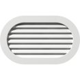 thumbnail image 1 of Ekena Millwork 36"W x 26"H Horizontal Round Ended (41"W x 31"H Frame Size) Functional, PVC Gable Vent with 1" x 4" Flat Trim Frame, 1 of 14