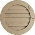 thumbnail image 1 of Ekena Millwork 36"W x 36"H Timberthane Knotty Pine Round Faux Wood Non-Functional Gable Vent, Primed Tan, 1 of 5