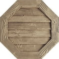 thumbnail image 1 of Ekena Millwork 36"W x 36"H Timberthane Sandblasted Octagonal Faux Wood Non-Functional Gable Vent, Primed Tan, 1 of 5