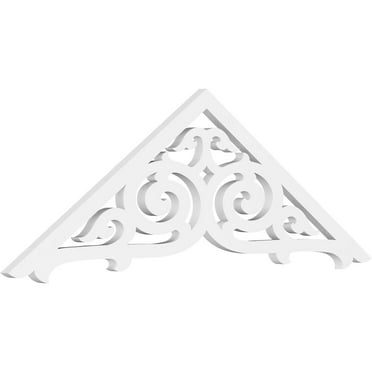 Ekena Millwork 36"W x 6"H x 1"P (4/12) Pitch Athens Architectural Grade PVC Gable Pediment