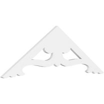 Ekena Millwork 36"W x 6"H x 1"P (4/12) Pitch Cornelia Architectural Grade PVC Gable Pediment