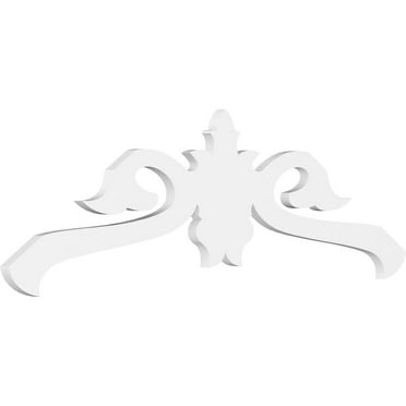 Ekena Millwork 36"W x 6"H x 1"P (4/12) Pitch Florence Architectural Grade PVC Gable Pediment