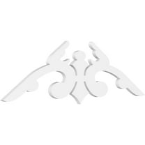 Ekena Millwork 36"W x 6"H x 1"P (4/12) Pitch Milton Architectural Grade PVC Gable Pediment