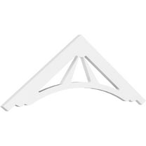 Ekena Millwork 36"W x 6"H x 1"P (4/12) Pitch Stanford Architectural Grade PVC Gable Pediment