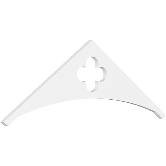Ekena Millwork 36"W x 6"H x 1"P (4/12) Pitch Turner Architectural Grade PVC Gable Pediment