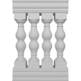 thumbnail image 1 of Ekena Millwork 38"H x 2'L Fiberthane Avalon Unassembled Balustrade Railing Kit, Style G (6 7/8" On-Center Spacing to Pass 4" Sphere Code), 1 of 6