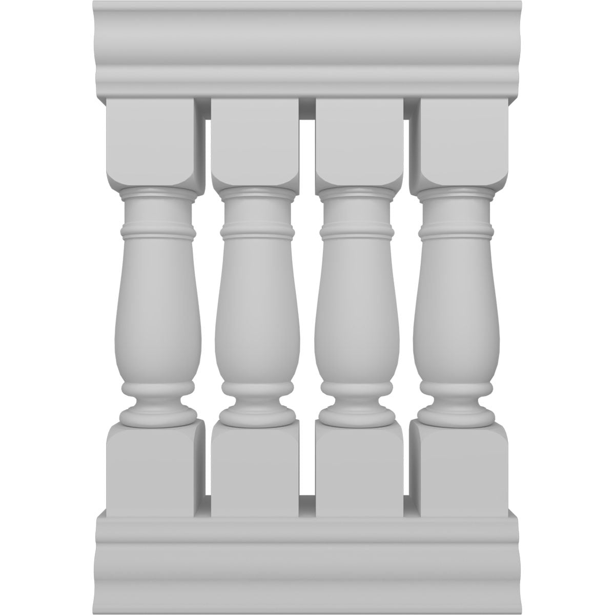 Oxford White Fiberglass and Polyurethane Deck Railing Kit, 24 in x 38 in